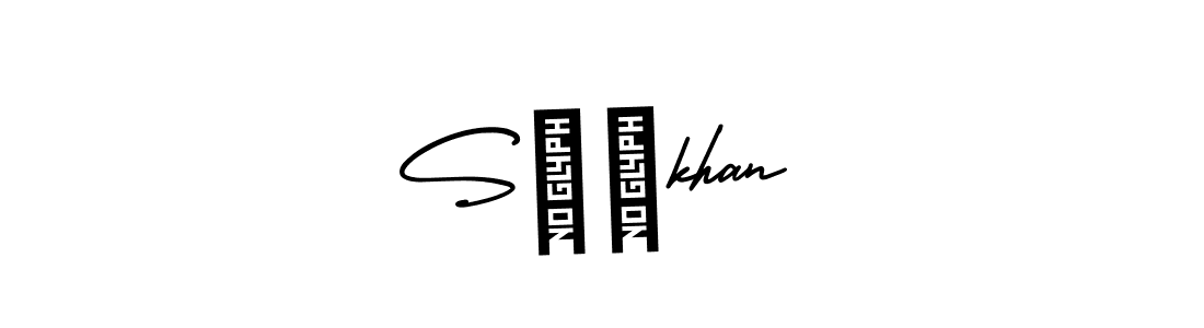 The best way (AmerikaSignatureDemo-Regular) to make a short signature is to pick only two or three words in your name. The name S❤️khan include a total of six letters. For converting this name. S❤️khan signature style 3 images and pictures png