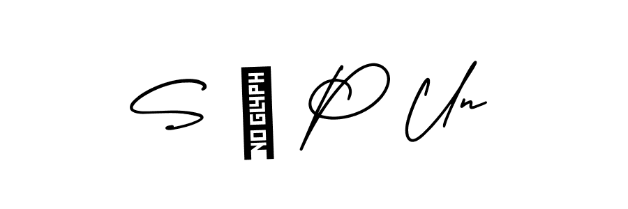 Use a signature maker to create a handwritten signature online. With this signature software, you can design (AmerikaSignatureDemo-Regular) your own signature for name S ï P Un. S ï P Un signature style 3 images and pictures png