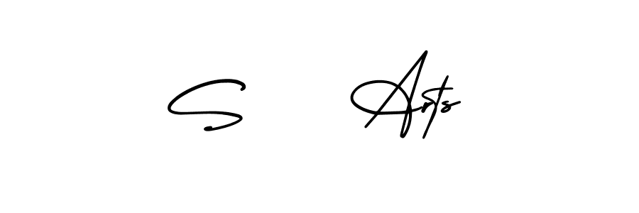 It looks lik you need a new signature style for name S    Arts. Design unique handwritten (AmerikaSignatureDemo-Regular) signature with our free signature maker in just a few clicks. S    Arts signature style 3 images and pictures png