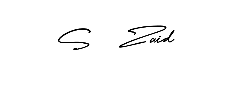 How to Draw S   Zaid signature style? AmerikaSignatureDemo-Regular is a latest design signature styles for name S   Zaid. S   Zaid signature style 3 images and pictures png