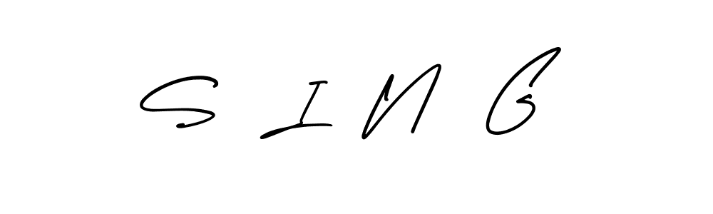 How to make S  I  N  G signature? AmerikaSignatureDemo-Regular is a professional autograph style. Create handwritten signature for S  I  N  G name. S  I  N  G signature style 3 images and pictures png