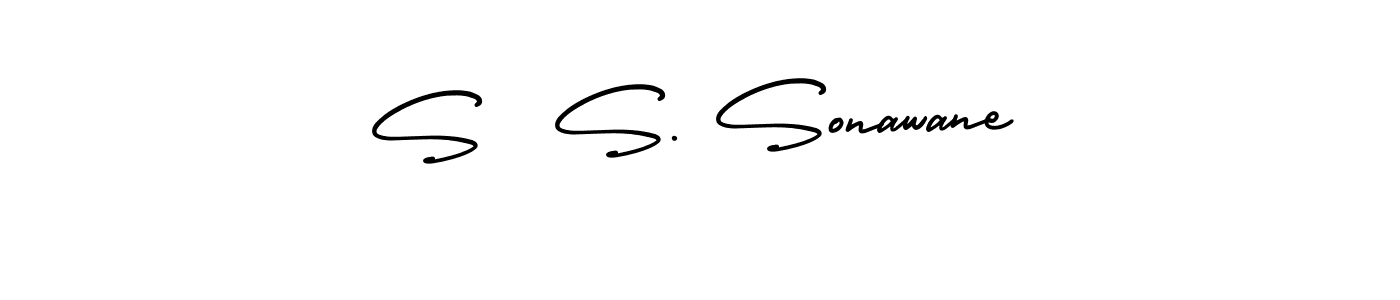 Check out images of Autograph of S  S. Sonawane name. Actor S  S. Sonawane Signature Style. AmerikaSignatureDemo-Regular is a professional sign style online. S  S. Sonawane signature style 3 images and pictures png