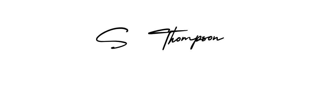 if you are searching for the best signature style for your name S  Thompson. so please give up your signature search. here we have designed multiple signature styles  using AmerikaSignatureDemo-Regular. S  Thompson signature style 3 images and pictures png