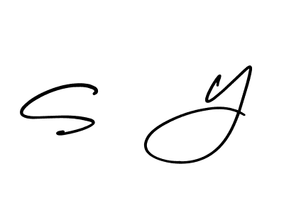 It looks lik you need a new signature style for name S  Y. Design unique handwritten (AmerikaSignatureDemo-Regular) signature with our free signature maker in just a few clicks. S  Y signature style 3 images and pictures png