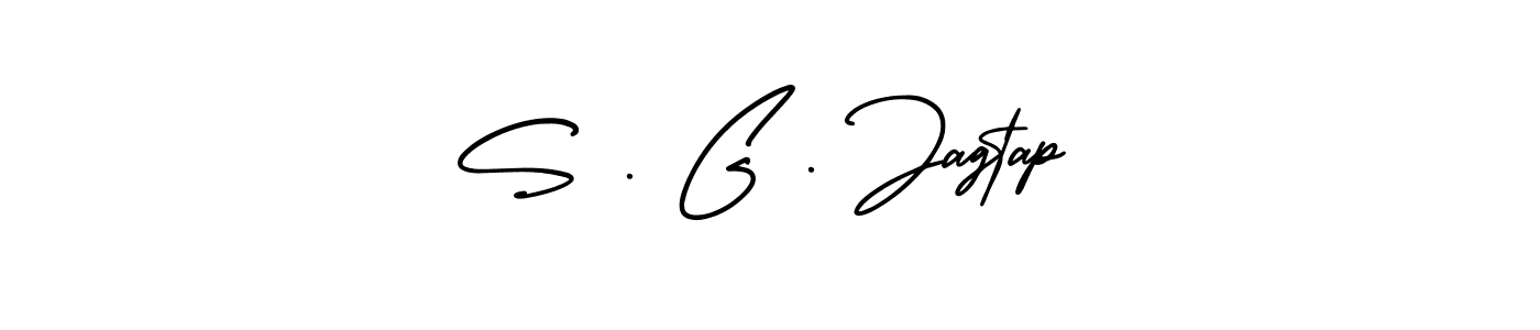 S . G . Jagtap stylish signature style. Best Handwritten Sign (AmerikaSignatureDemo-Regular) for my name. Handwritten Signature Collection Ideas for my name S . G . Jagtap. S . G . Jagtap signature style 3 images and pictures png