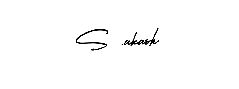 You should practise on your own different ways (AmerikaSignatureDemo-Regular) to write your name (S .akash) in signature. don't let someone else do it for you. S .akash signature style 3 images and pictures png