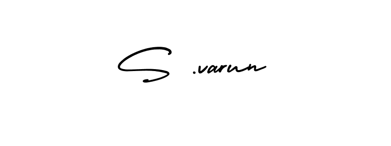 Similarly AmerikaSignatureDemo-Regular is the best handwritten signature design. Signature creator online .You can use it as an online autograph creator for name S .varun. S .varun signature style 3 images and pictures png