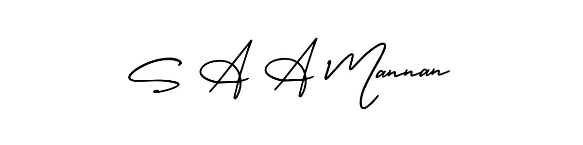 Once you've used our free online signature maker to create your best signature AmerikaSignatureDemo-Regular style, it's time to enjoy all of the benefits that S A A Mannan name signing documents. S A A Mannan signature style 3 images and pictures png