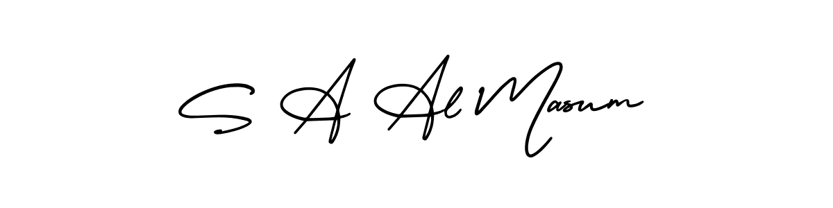 Best and Professional Signature Style for S A Al Masum. AmerikaSignatureDemo-Regular Best Signature Style Collection. S A Al Masum signature style 3 images and pictures png