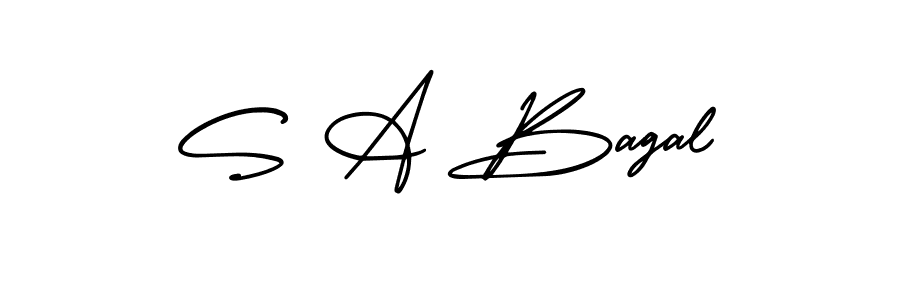 Design your own signature with our free online signature maker. With this signature software, you can create a handwritten (AmerikaSignatureDemo-Regular) signature for name S A Bagal. S A Bagal signature style 3 images and pictures png