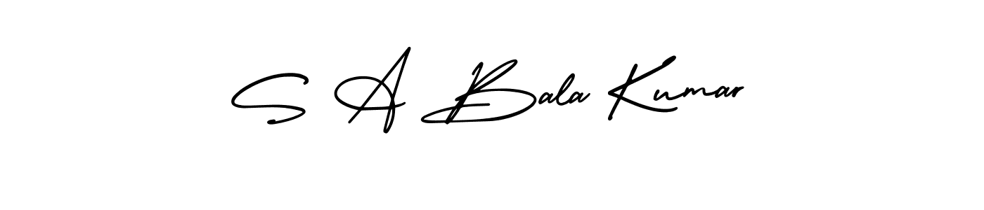 Make a short S A Bala Kumar signature style. Manage your documents anywhere anytime using AmerikaSignatureDemo-Regular. Create and add eSignatures, submit forms, share and send files easily. S A Bala Kumar signature style 3 images and pictures png