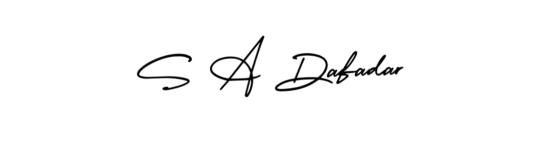 Design your own signature with our free online signature maker. With this signature software, you can create a handwritten (AmerikaSignatureDemo-Regular) signature for name S A Dafadar. S A Dafadar signature style 3 images and pictures png