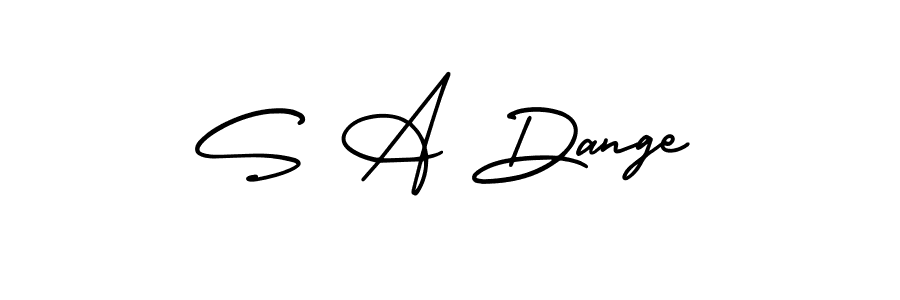 How to make S A Dange signature? AmerikaSignatureDemo-Regular is a professional autograph style. Create handwritten signature for S A Dange name. S A Dange signature style 3 images and pictures png