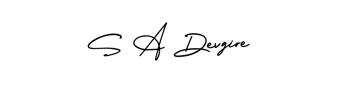 S A Devgire stylish signature style. Best Handwritten Sign (AmerikaSignatureDemo-Regular) for my name. Handwritten Signature Collection Ideas for my name S A Devgire. S A Devgire signature style 3 images and pictures png