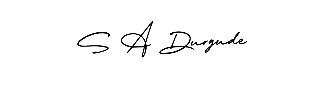 Make a beautiful signature design for name S A Durgude. Use this online signature maker to create a handwritten signature for free. S A Durgude signature style 3 images and pictures png