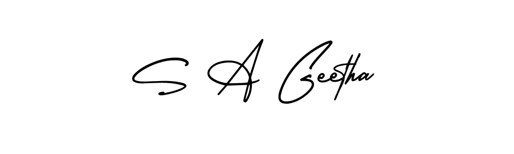 Make a beautiful signature design for name S A Geetha. Use this online signature maker to create a handwritten signature for free. S A Geetha signature style 3 images and pictures png