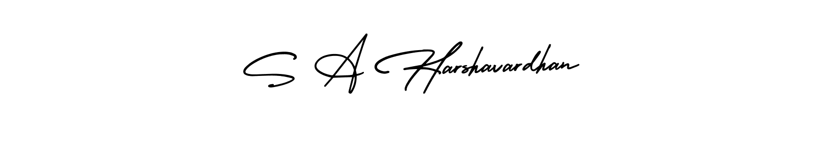 Use a signature maker to create a handwritten signature online. With this signature software, you can design (AmerikaSignatureDemo-Regular) your own signature for name S A Harshavardhan. S A Harshavardhan signature style 3 images and pictures png
