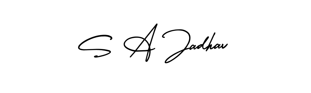 How to Draw S A Jadhav signature style? AmerikaSignatureDemo-Regular is a latest design signature styles for name S A Jadhav. S A Jadhav signature style 3 images and pictures png
