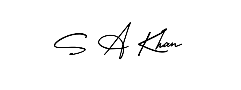 It looks lik you need a new signature style for name S A Khan. Design unique handwritten (AmerikaSignatureDemo-Regular) signature with our free signature maker in just a few clicks. S A Khan signature style 3 images and pictures png