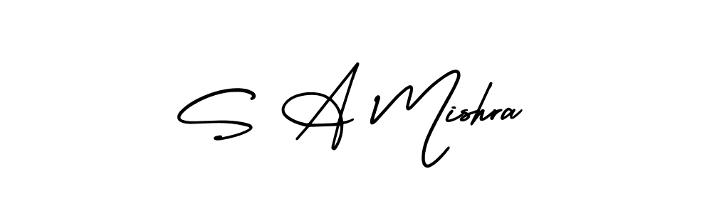 Similarly AmerikaSignatureDemo-Regular is the best handwritten signature design. Signature creator online .You can use it as an online autograph creator for name S A Mishra. S A Mishra signature style 3 images and pictures png