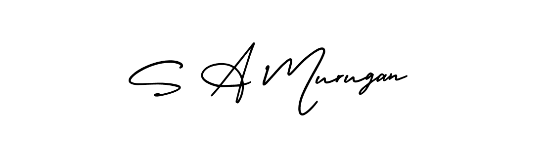 AmerikaSignatureDemo-Regular is a professional signature style that is perfect for those who want to add a touch of class to their signature. It is also a great choice for those who want to make their signature more unique. Get S A Murugan name to fancy signature for free. S A Murugan signature style 3 images and pictures png