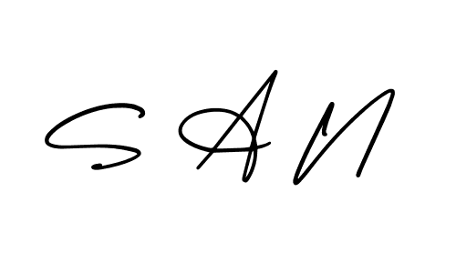 if you are searching for the best signature style for your name S A N. so please give up your signature search. here we have designed multiple signature styles  using AmerikaSignatureDemo-Regular. S A N signature style 3 images and pictures png