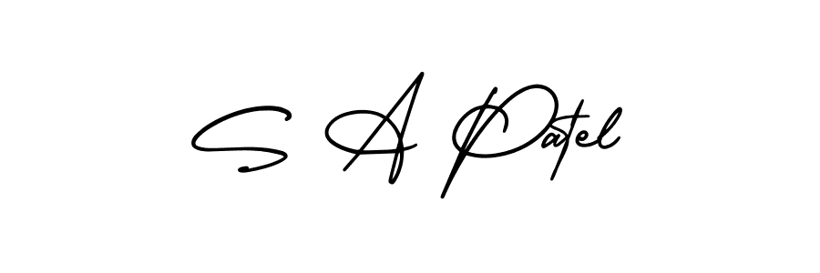 Create a beautiful signature design for name S A Patel. With this signature (AmerikaSignatureDemo-Regular) fonts, you can make a handwritten signature for free. S A Patel signature style 3 images and pictures png