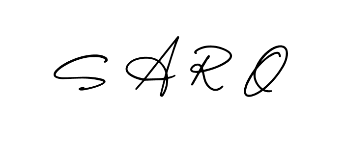 How to make S A R O signature? AmerikaSignatureDemo-Regular is a professional autograph style. Create handwritten signature for S A R O name. S A R O signature style 3 images and pictures png