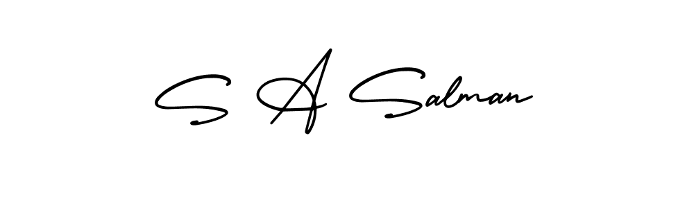 Make a short S A Salman signature style. Manage your documents anywhere anytime using AmerikaSignatureDemo-Regular. Create and add eSignatures, submit forms, share and send files easily. S A Salman signature style 3 images and pictures png