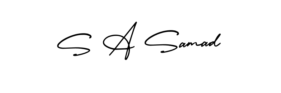 How to make S A Samad signature? AmerikaSignatureDemo-Regular is a professional autograph style. Create handwritten signature for S A Samad name. S A Samad signature style 3 images and pictures png