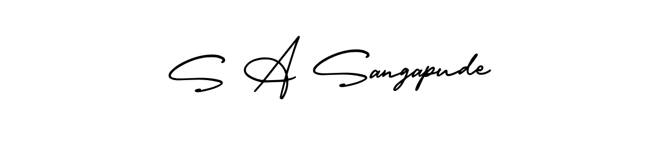 Best and Professional Signature Style for S A Sangapude. AmerikaSignatureDemo-Regular Best Signature Style Collection. S A Sangapude signature style 3 images and pictures png