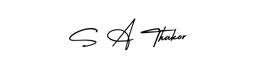if you are searching for the best signature style for your name S A Thakor. so please give up your signature search. here we have designed multiple signature styles  using AmerikaSignatureDemo-Regular. S A Thakor signature style 3 images and pictures png