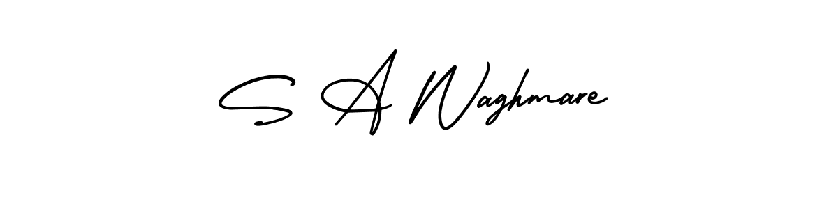 Make a beautiful signature design for name S A Waghmare. Use this online signature maker to create a handwritten signature for free. S A Waghmare signature style 3 images and pictures png