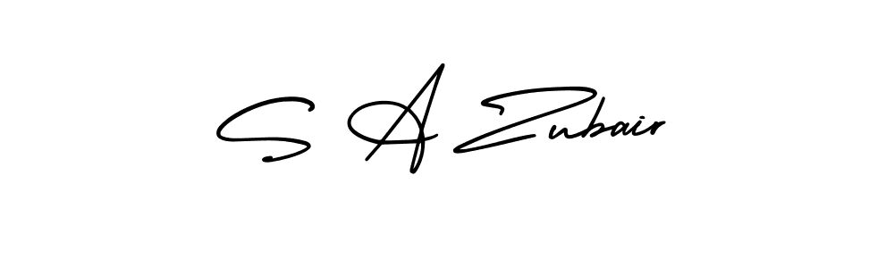 Also we have S A Zubair name is the best signature style. Create professional handwritten signature collection using AmerikaSignatureDemo-Regular autograph style. S A Zubair signature style 3 images and pictures png
