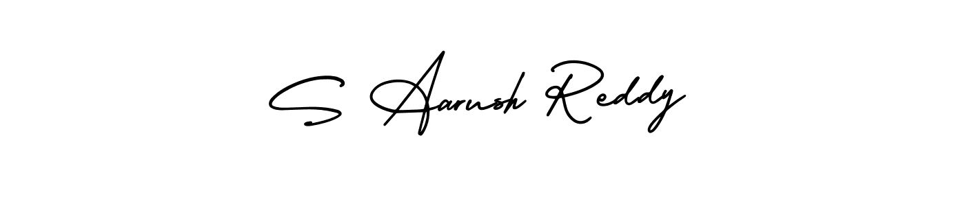 How to make S Aarush Reddy signature? AmerikaSignatureDemo-Regular is a professional autograph style. Create handwritten signature for S Aarush Reddy name. S Aarush Reddy signature style 3 images and pictures png