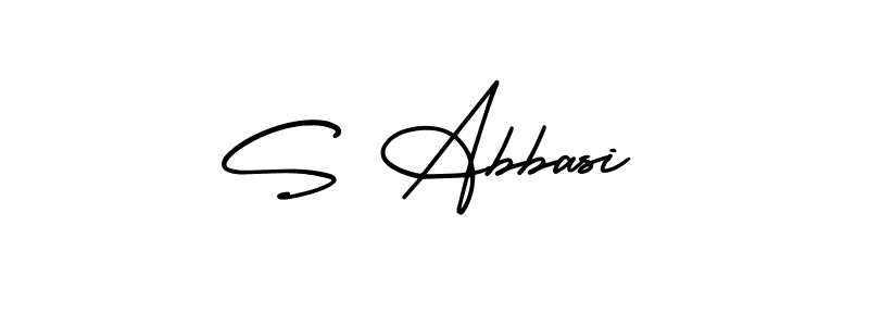 Also we have S Abbasi name is the best signature style. Create professional handwritten signature collection using AmerikaSignatureDemo-Regular autograph style. S Abbasi signature style 3 images and pictures png