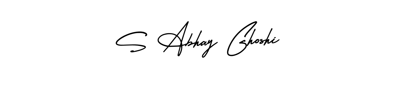 AmerikaSignatureDemo-Regular is a professional signature style that is perfect for those who want to add a touch of class to their signature. It is also a great choice for those who want to make their signature more unique. Get S Abhay Ghoshi name to fancy signature for free. S Abhay Ghoshi signature style 3 images and pictures png