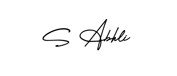 Make a beautiful signature design for name S Abhli. With this signature (AmerikaSignatureDemo-Regular) style, you can create a handwritten signature for free. S Abhli signature style 3 images and pictures png