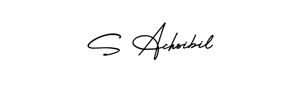 Best and Professional Signature Style for S Achsibil. AmerikaSignatureDemo-Regular Best Signature Style Collection. S Achsibil signature style 3 images and pictures png