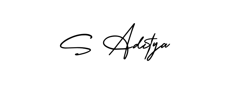 AmerikaSignatureDemo-Regular is a professional signature style that is perfect for those who want to add a touch of class to their signature. It is also a great choice for those who want to make their signature more unique. Get S Aditya name to fancy signature for free. S Aditya signature style 3 images and pictures png