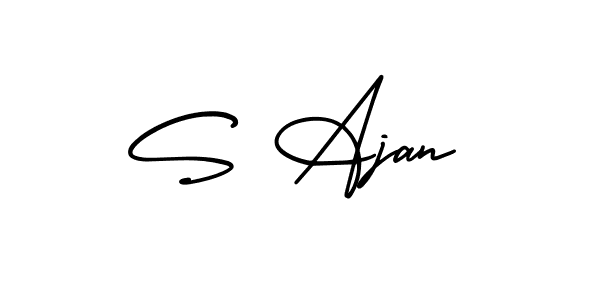 You can use this online signature creator to create a handwritten signature for the name S Ajan. This is the best online autograph maker. S Ajan signature style 3 images and pictures png