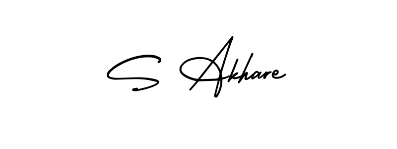 Make a beautiful signature design for name S Akhare. Use this online signature maker to create a handwritten signature for free. S Akhare signature style 3 images and pictures png