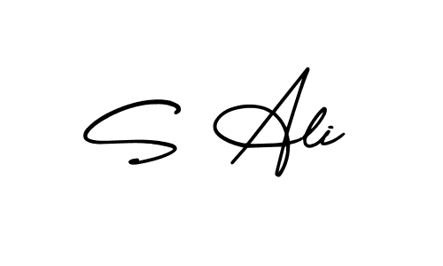 How to Draw S Ali signature style? AmerikaSignatureDemo-Regular is a latest design signature styles for name S Ali. S Ali signature style 3 images and pictures png