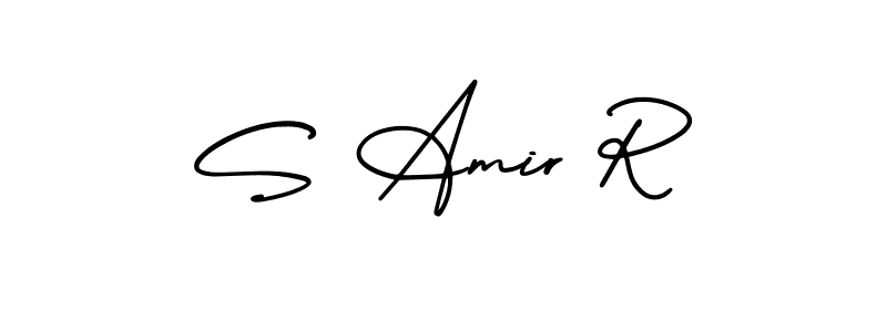 Make a beautiful signature design for name S Amir R. Use this online signature maker to create a handwritten signature for free. S Amir R signature style 3 images and pictures png
