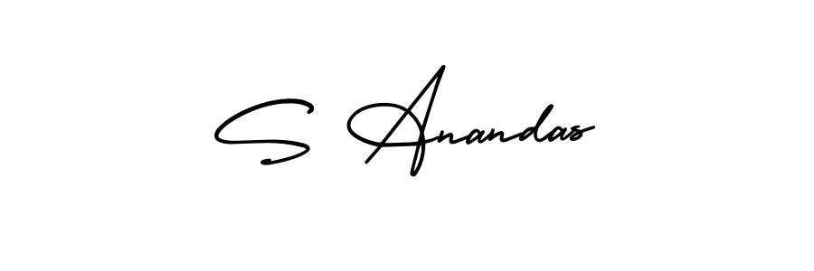 Also we have S Anandas name is the best signature style. Create professional handwritten signature collection using AmerikaSignatureDemo-Regular autograph style. S Anandas signature style 3 images and pictures png
