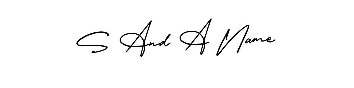 Check out images of Autograph of S And A Name name. Actor S And A Name Signature Style. AmerikaSignatureDemo-Regular is a professional sign style online. S And A Name signature style 3 images and pictures png