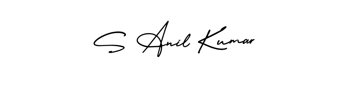 Make a beautiful signature design for name S Anil Kumar. With this signature (AmerikaSignatureDemo-Regular) style, you can create a handwritten signature for free. S Anil Kumar signature style 3 images and pictures png