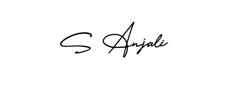 It looks lik you need a new signature style for name S Anjali. Design unique handwritten (AmerikaSignatureDemo-Regular) signature with our free signature maker in just a few clicks. S Anjali signature style 3 images and pictures png