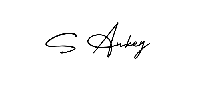 AmerikaSignatureDemo-Regular is a professional signature style that is perfect for those who want to add a touch of class to their signature. It is also a great choice for those who want to make their signature more unique. Get S Ankey name to fancy signature for free. S Ankey signature style 3 images and pictures png