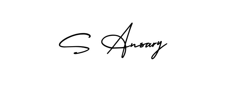 AmerikaSignatureDemo-Regular is a professional signature style that is perfect for those who want to add a touch of class to their signature. It is also a great choice for those who want to make their signature more unique. Get S Ansary name to fancy signature for free. S Ansary signature style 3 images and pictures png